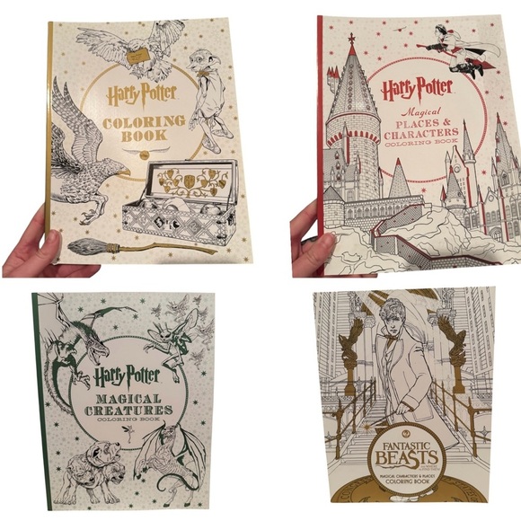 Wizarding World Of Harry Potter Other - Harry Potter & Fantastic Beasts BRAND NEW Coloring Books Set of 4